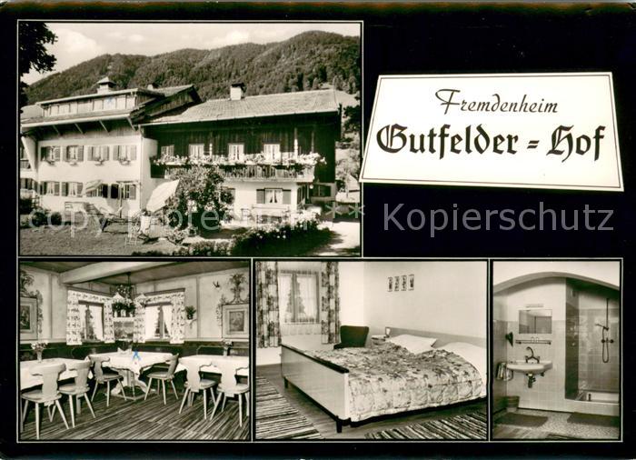 Rottach-Egern Fremdenheim Gutfelder Hof Gaststube Zimmer Bad