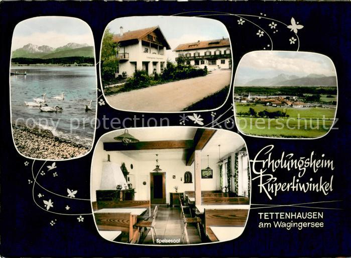Tettenhausen Waginger See Erholungsheim Rupertiwinkel Speisesaal Panorama