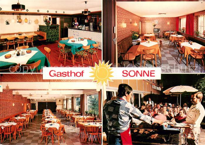 Nesselwang Allgaeu Bayern Gasthof zur Sonne Gastraeume Terrasse