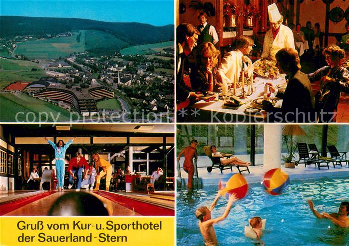 Willingen Sauerland Fliegeraufnahme Kur und Sporthotel Sauerland Stern Bowling G