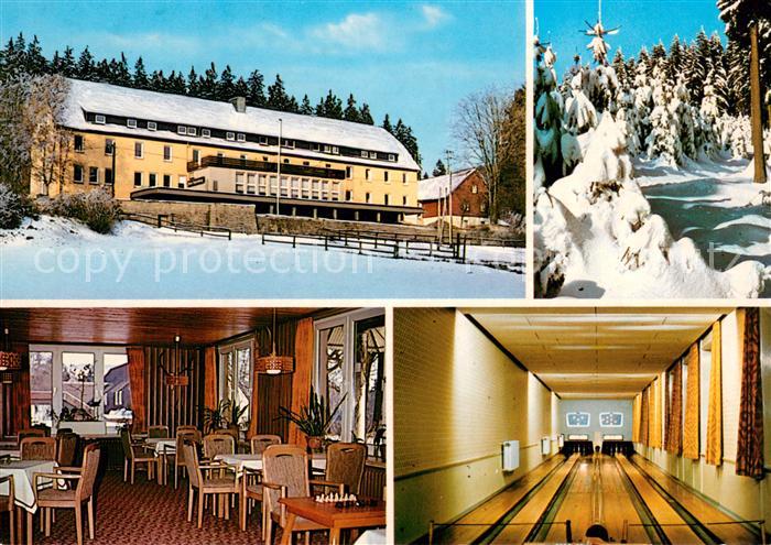 Clausthal-Zellerfeld Goslar Niedersachsen Bundesbahn Sozialwerk Speisesaal Kegel