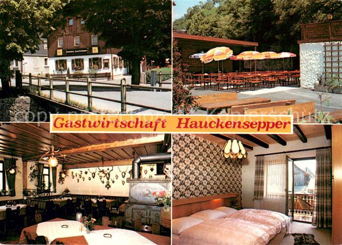 Rothenkirchen Oberfranken Gastwirtschaft Hauckensepper Terrasse Gaststube Zimmer