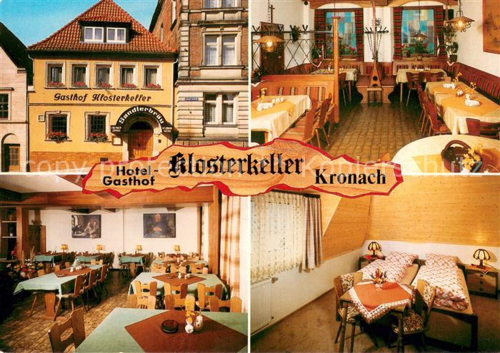Kronach Oberfranken Hotel Gasthof Klosterkeller Gastraeume Zimmer