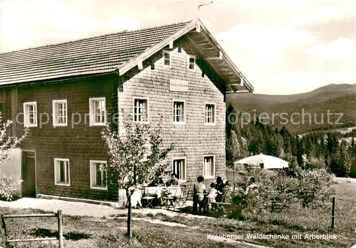 Bodenmais Kronberger Waldschaenke mit Arberblick