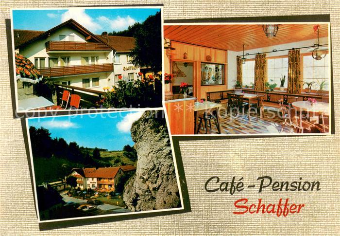Pottenstein Oberfranken Cafe Pension Schaffer Gaststube
