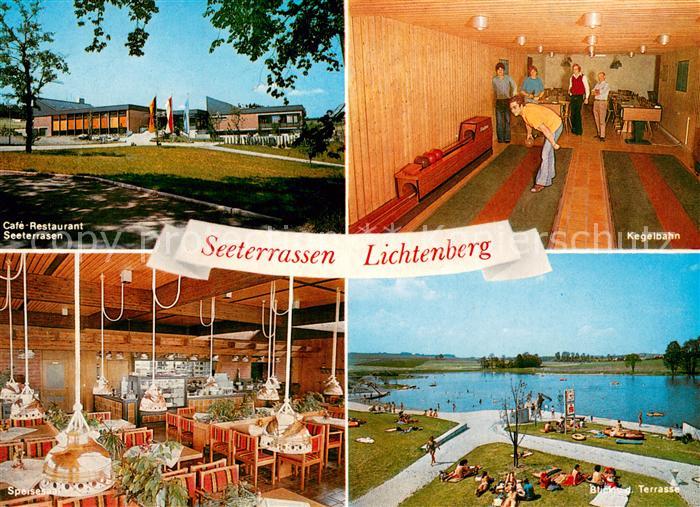 Lichtenberg Oberfranken Cafe Restaurant Seeterrassen Kegelbahn Gastraum Terrasse