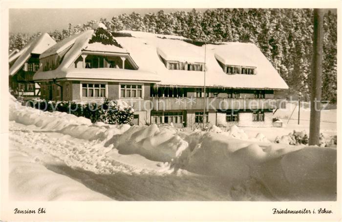 Friedenweiler Pension Ebi Winterlandschaft im Schwarzwald