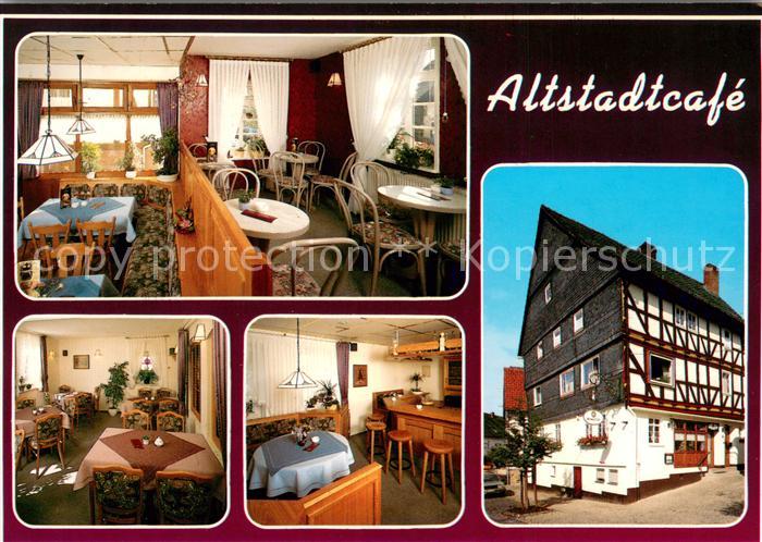 Neukirchen Knuellgebirge AltstadtCafe Gaesteraum Fachwerkhaus