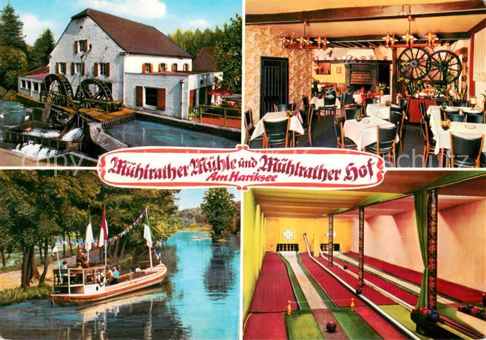 Amern Restaurant Cafe Muehlrather Muehle Kegelbahn Muehlrather Hof am Hariksee B