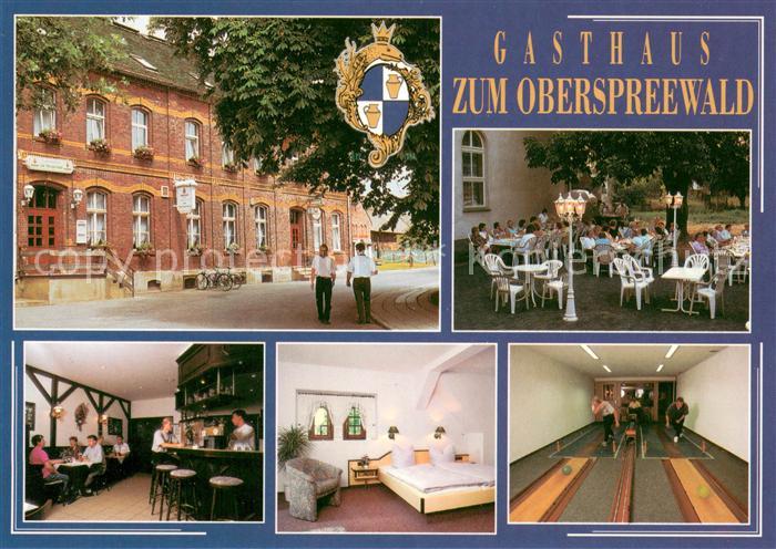 Neu Zauche Gasthaus zum Oberspreewald Bar Fremdenzimmer Kegelbahn Terrasse
