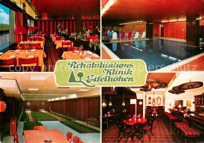 Marmagen Rehabilitations-Klinik Eifelhoehen Restaurant Hallenbad Kegelbahn