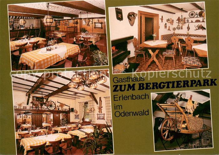 Erlenbach Bergstrasse Gasthaus zum Bergtierpark Restaurant