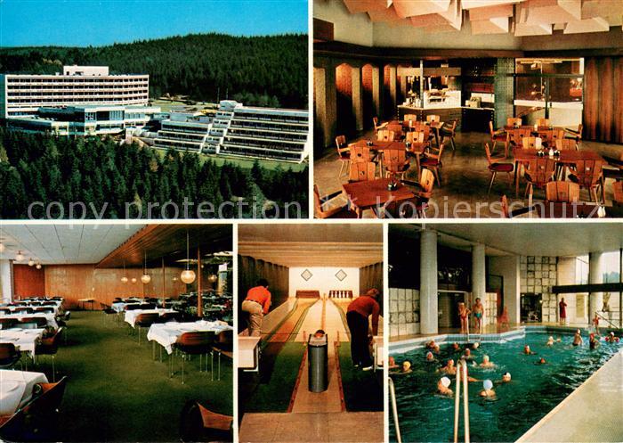 Buntenbock Erholungsheim der IG Metall Hallenbad Kegelbahn