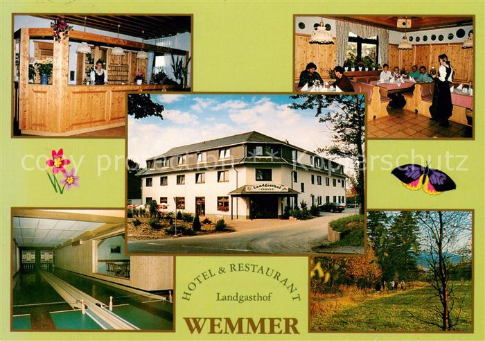 Grossrueckerswalde Landgasthof Wemmer Restaurant Kegelbahnen Landschaftspanorama