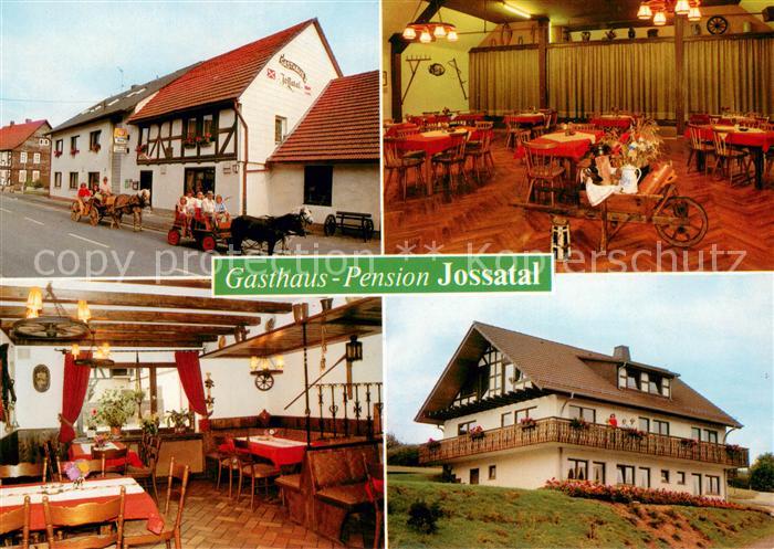 Breitenbach Herzberg Gasthaus Pension Jossatal Gastraum Ponywagen