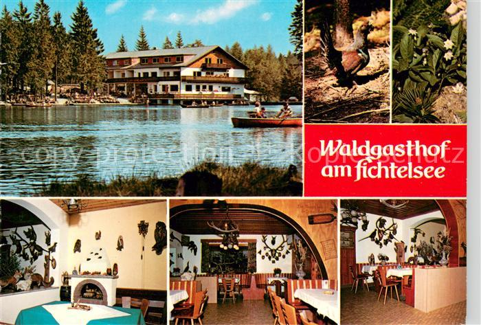Fichtelberg Bayreuth Luftkurort Waldgasthof am Fichtelsee See Auerhahn