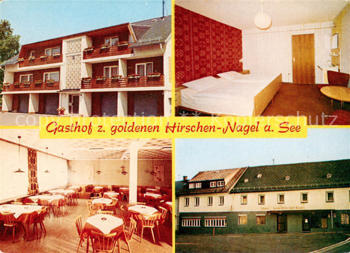 Nagel Oberfranken Gasthof Pension Zum goldenden Hirschen Gastraum