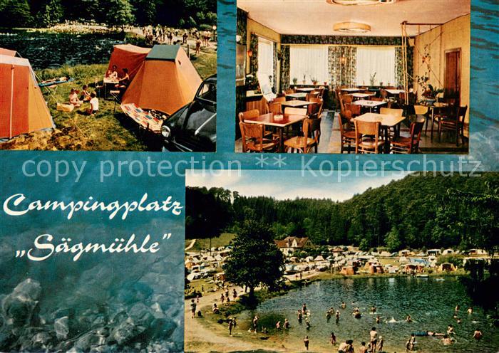 Trippstadt Gaststaette Pension Saegmuehle Campingplatz Badesee