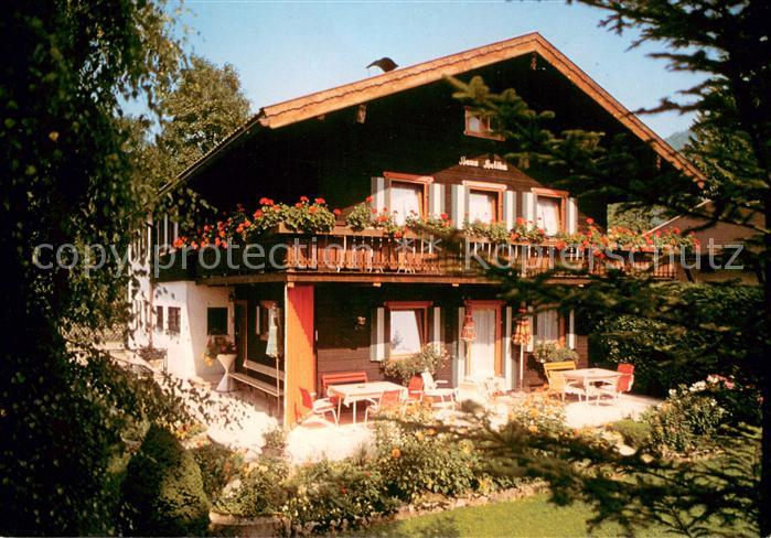 Ruhpolding Bayern Gaestehaus Pension Haus Helika Terrasse