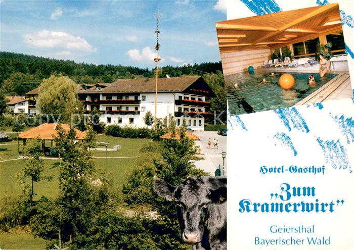 Geiersthal Regen Hotel Gasthof Zum Kramerwirt im Bayerischen Wald Hallenbad