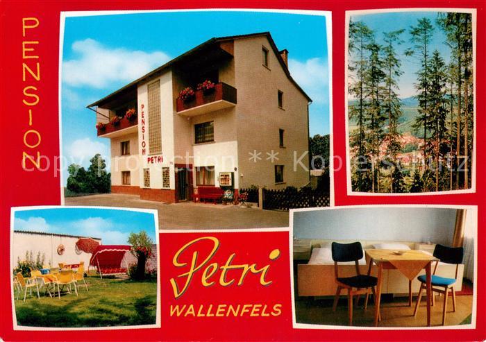 Wallenfels Oberfranken Pension Petri im Frankenwald Garten Fremdenzimmer
