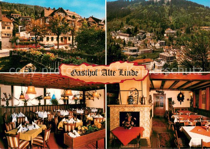 Bad Wildbad Gasthof Alte Linde Restaurant Kaminzimmer Ortsansicht Schwarzwald