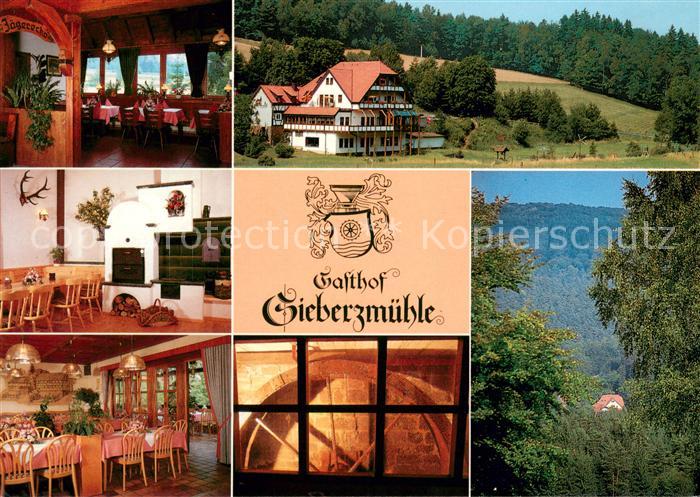 Hosenfeld Gasthof Sieberzmuehle Restaurant Landschaftspanorama Wald