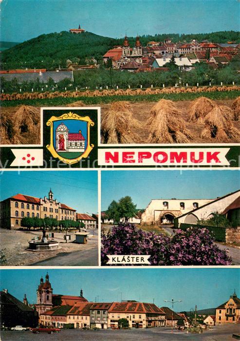 Nepomuk Pomuk Panorama Kloster Getreidefelder