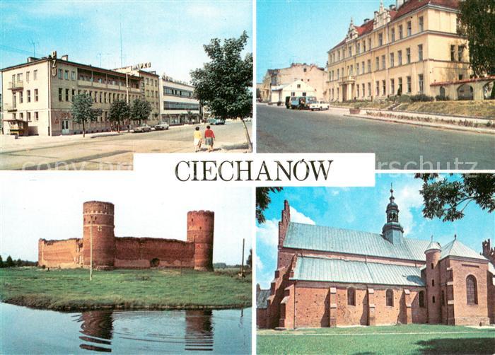 Ciechanow Teilansichten Kirche Burgruine