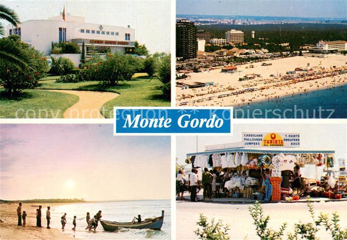 Monte Gordo Casino Souvenirs Strand Algarve Fliegeraufnahme
