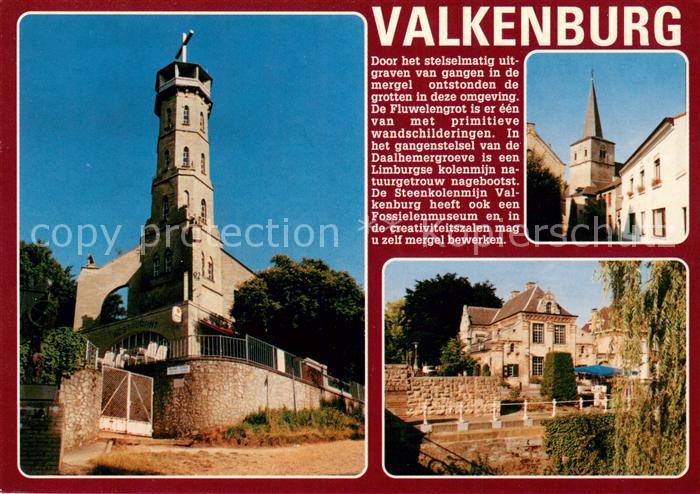 Valkenburg aan de Geul Aussichtsturm Motive Innenstadt