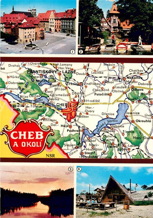 Cheb Eger Cheb a Okoli Landkarte Strassenkarte