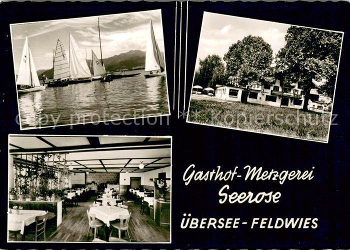 Feldwies Gasthof Metzgerei Seerose Restaurant Segeln