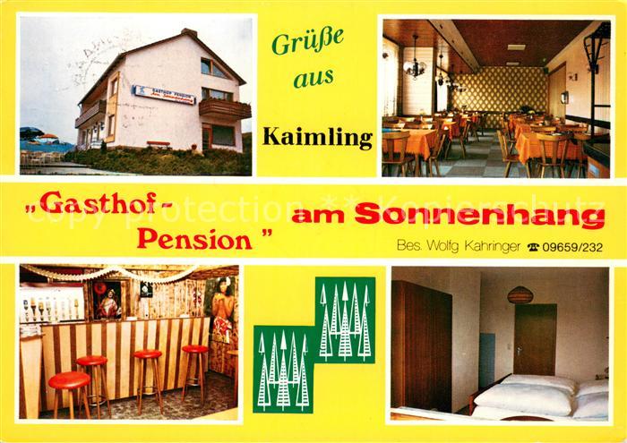 Kaimling Gasthof Pension am Sonnenhang Restaurant Bar Fremdenzimmer