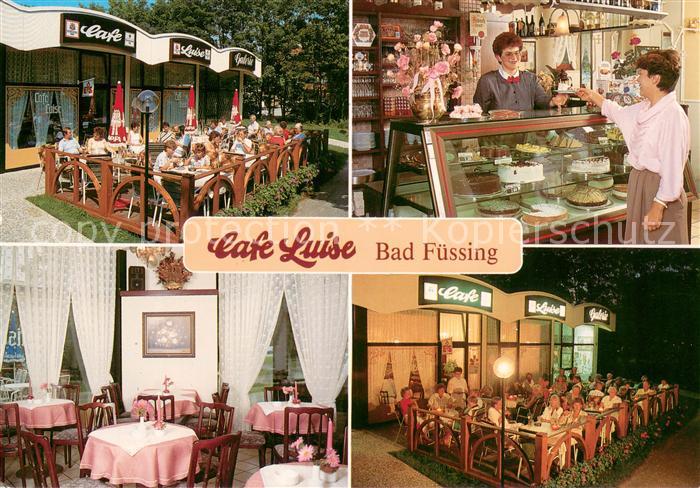 Bad Fuessing Cafe Luise Gastraum Verkaufstheke