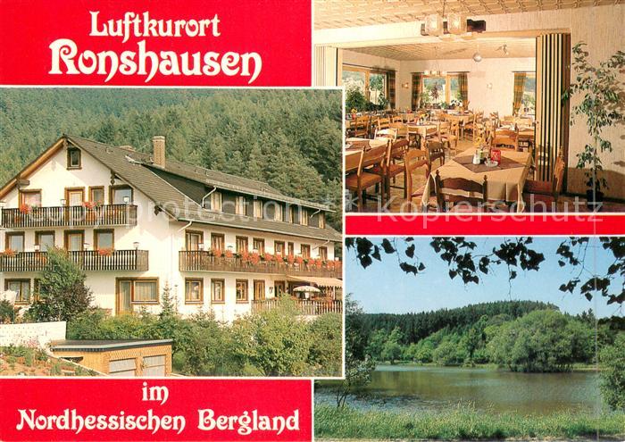 Ronshausen Restaurant Cafe Waldhotel Marbach Partie am Wasser