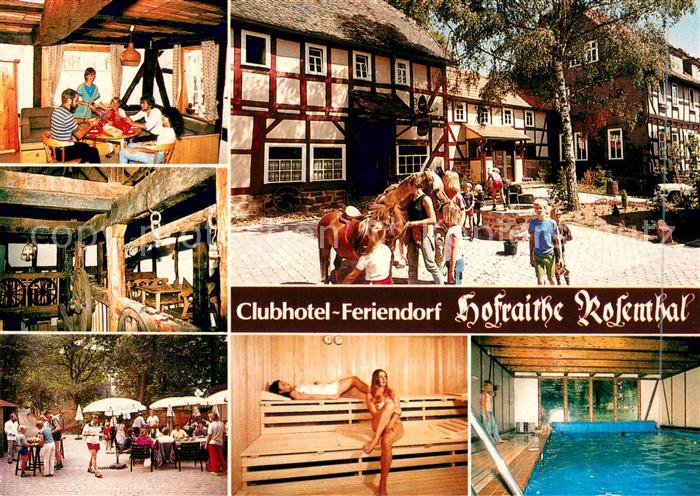 Rosenthal Hessen Clubhotel Feriendorf Hofraithe
