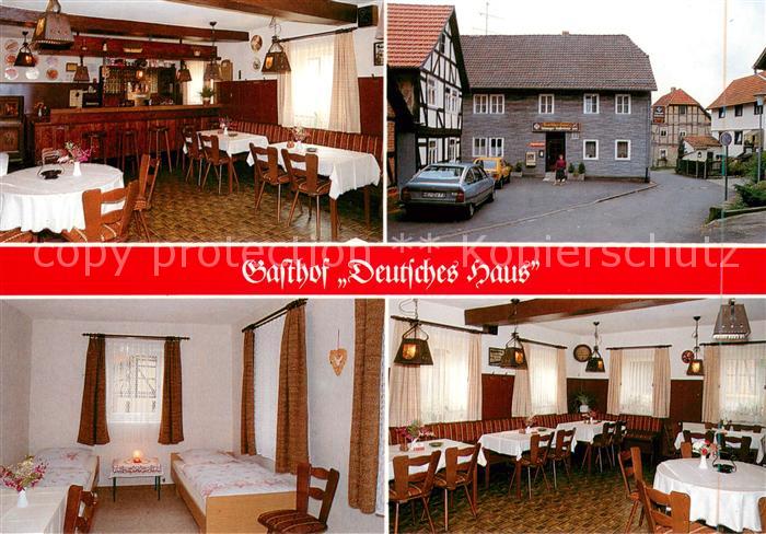 Neu-Eichenberg Gasthof Deutsches Haus Restaurant Fremdenzimmer
