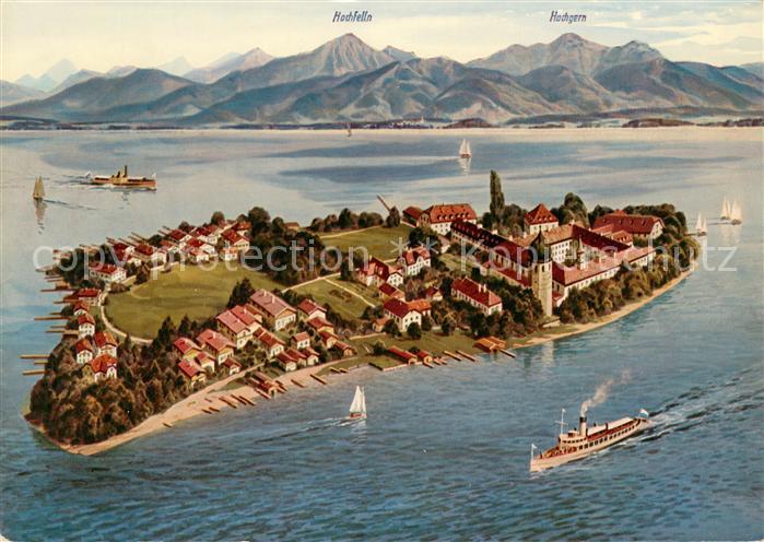 Fraueninsel Chiemsee Fliegeraufnahme