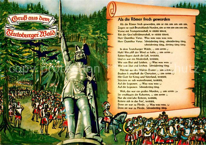 Teutoburgerwald Hermannsdorf Liedtext Als die Roemer frech geworden