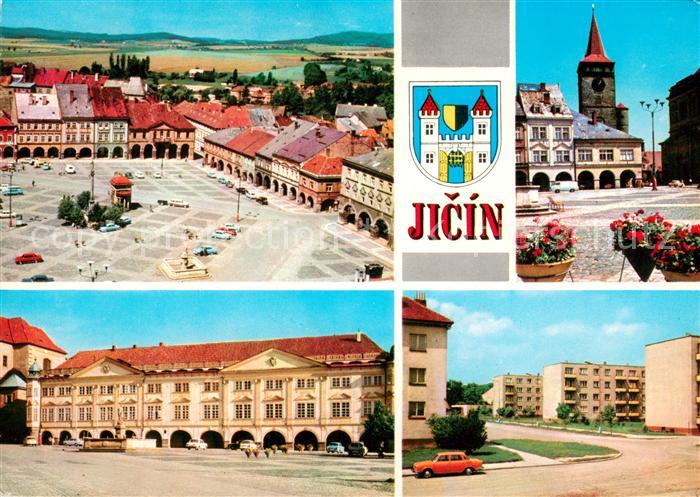 Jicin Gottwaldovo namesti Valdicka brana Zamek Nova vystavba