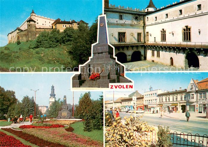 Zvolen Zamok Prestovany Restourovane nadvorie Zwolenskeho zamku Park Cervenej ar