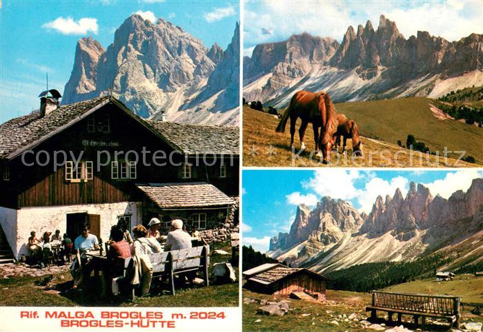 Malga Brogles Brogles Huette Panorama