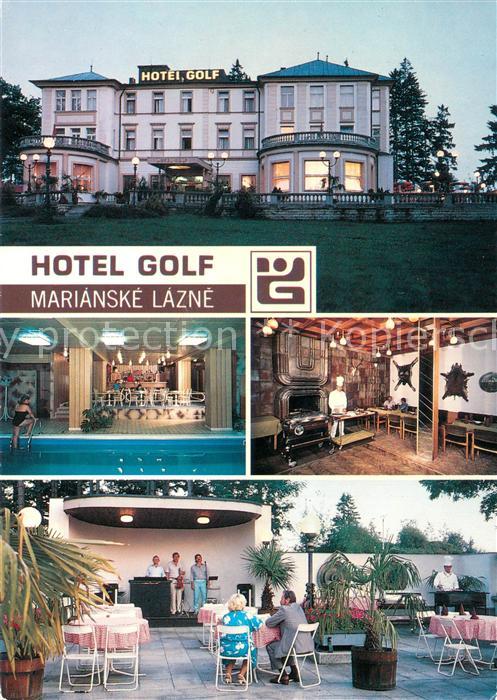 Marianske Lazne Hotel Golf Hallenbad Gastraum Terrasse