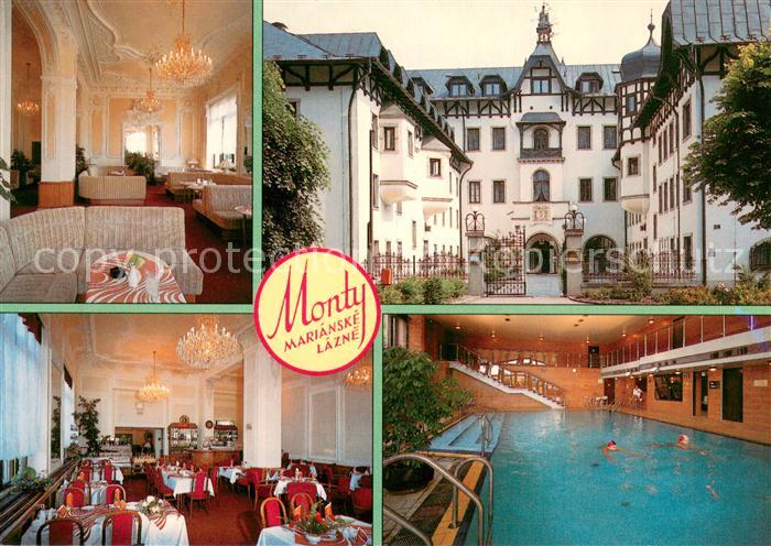 Marianske Lazne Monty Hotel Foyer Gastraum Hallenbad