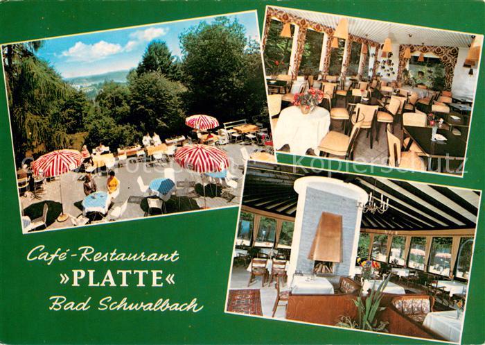 Bad Schwalbach Cafe Restaurant Platte Terrasse Gastraeume