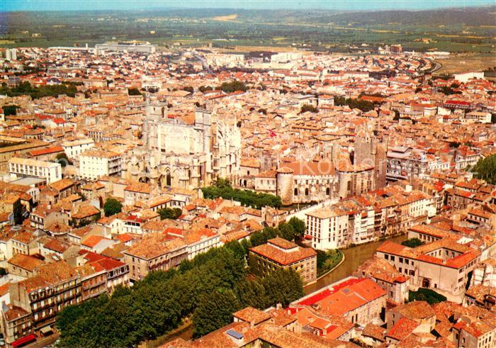 Narbonne Aude Vue aerienne sur la ville