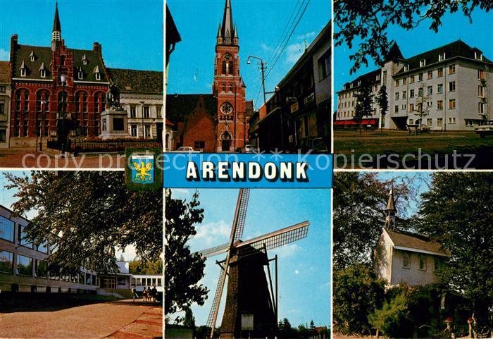 Arendonk Rathaus Kirche Windmuehle Kapelle