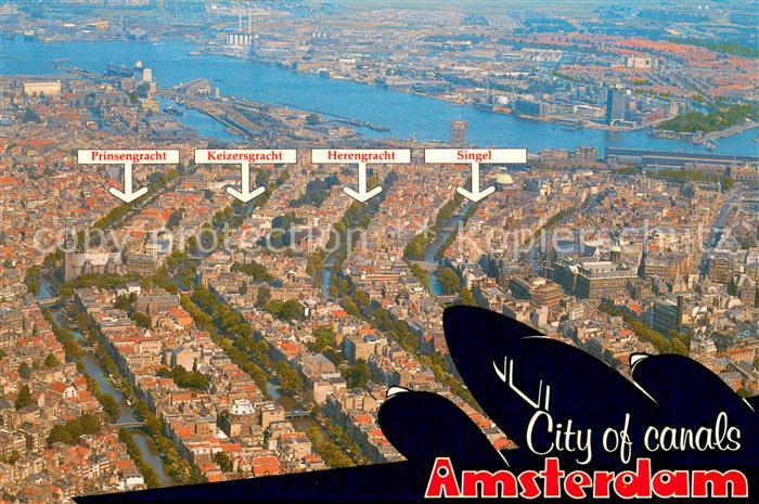 Amsterdam Niederlande Zentrum Fliegeraufnahme