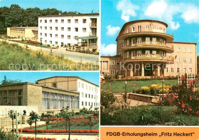 Gernrode Harz FDGB Erholungsheim Fritz Heckert Teilansichten
